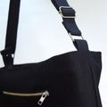 Riiminka Basic J&auml;tti Mainio olkalaukku, black series, all black